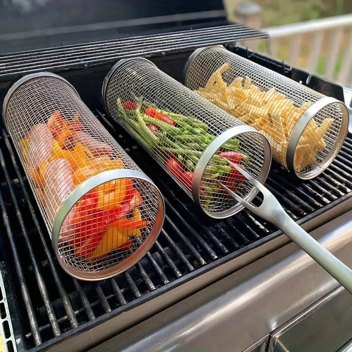 Stainless Steel Premium Round Barbecue Grill Cage Temu