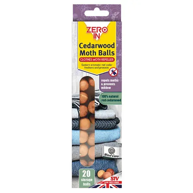 STV Cedarwood Moth Repellent Ball - 20-Pack Elite Horizon