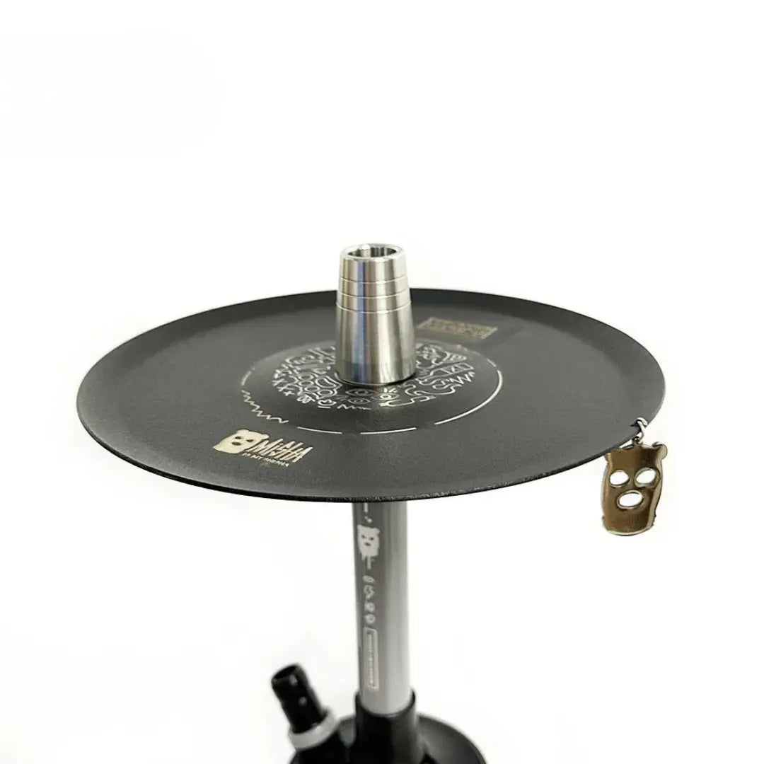 Powder-coated heat-protected saucer with balaclava keychain from Misha