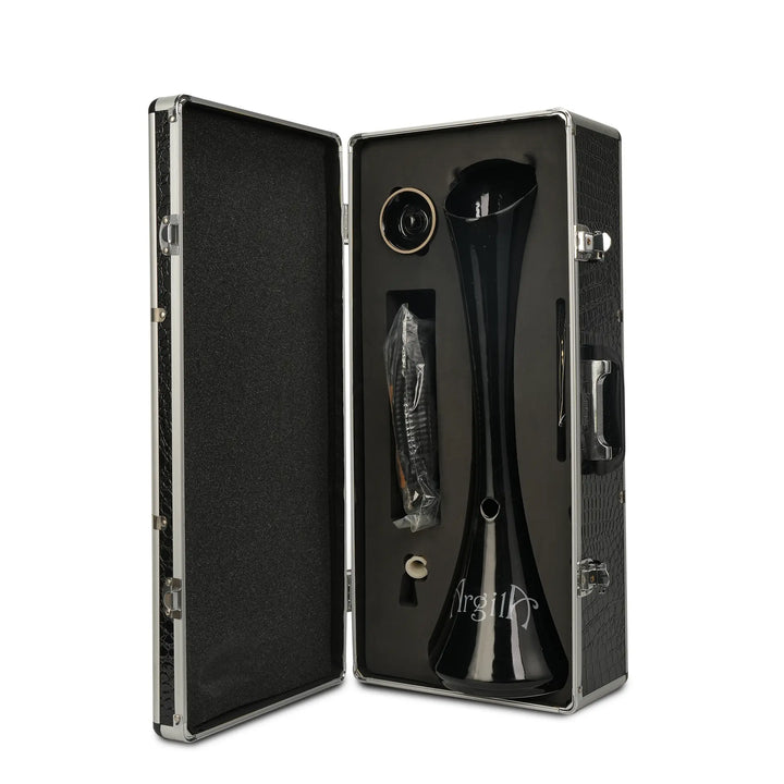 Argila Ceramic Hookah with premium Case - Black Cubanar