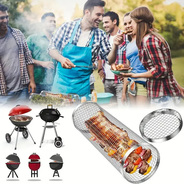 Stainless Steel Premium Round Barbecue Grill Cage Temu