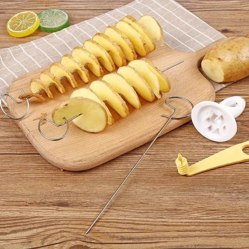 6 Pieces Multi-Functional Whirlwind Potato Slicers Set Temu