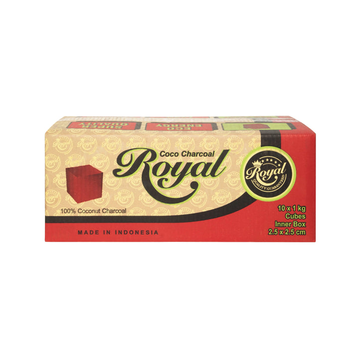 Royal Coconut Hookah Charcoal 1 kg - 72 Cubes Cubanar