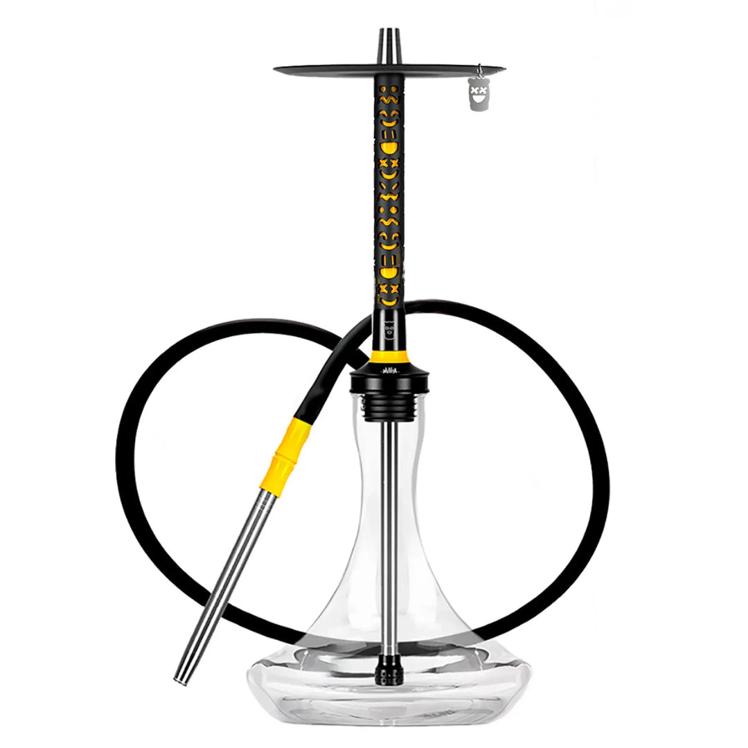 Hookah Misha - Revolt Yellow Black Smiley Cubanar