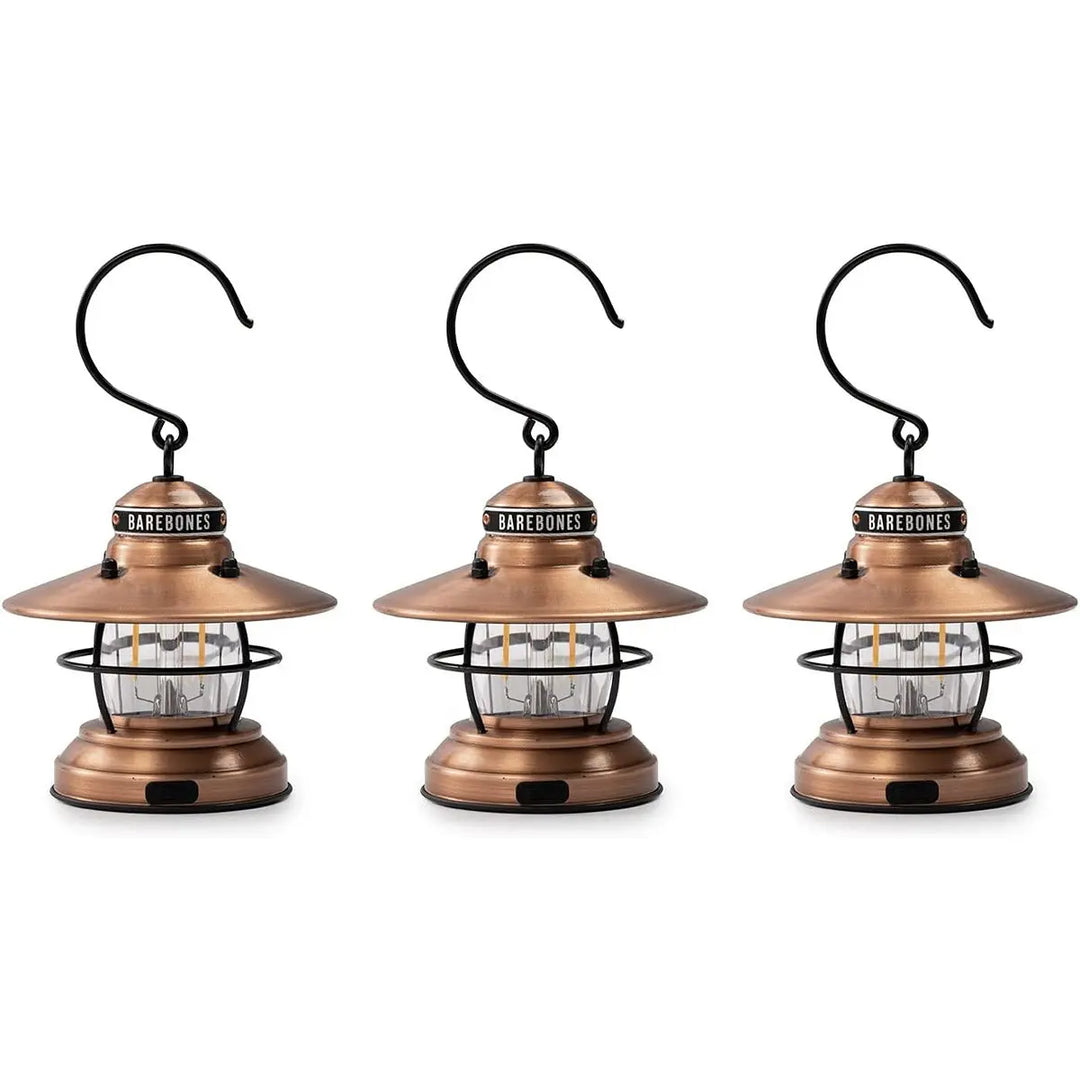 Barebones - Edison Mini Lantern (Copper) 3 pack Elite Horizon