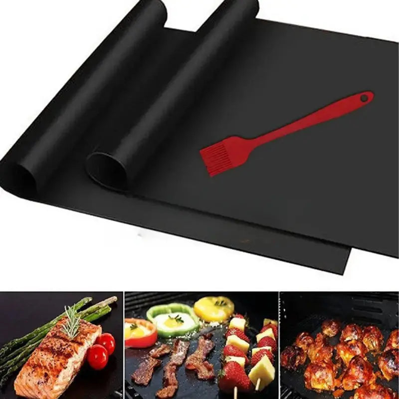 Non-Stick High-Temperature Resistant BBQ Grill Mat 1 pcs Temu