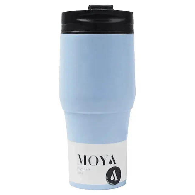 Moya "High Tide" 380ml Travel Coffee Mug Black/Powder Blue Cubanar