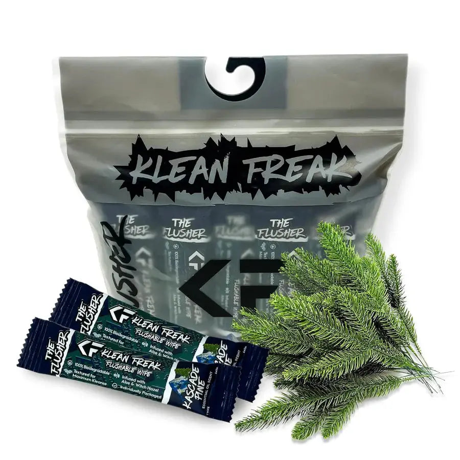 Klean Freak - The Flusher wipes - 20 Pack - Kascade Pine Elite Horizon