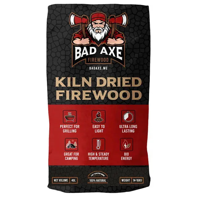 Bad Axe Firewood -Birch 40L Sack Approx 15kg Elite Horizon