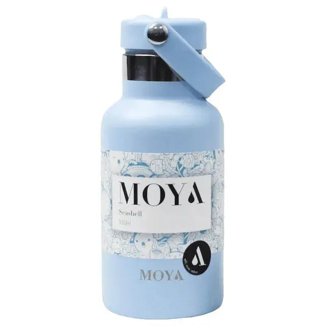 Moya "Seashell" 350ml Insulated Sustainable Water Bottle Powder Blue Cubanar