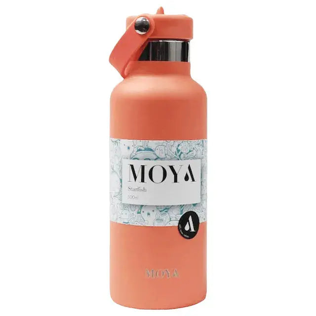 Moya "Starfish" 500ml Insulated Sustainable Water Bottle Coral Cubanar