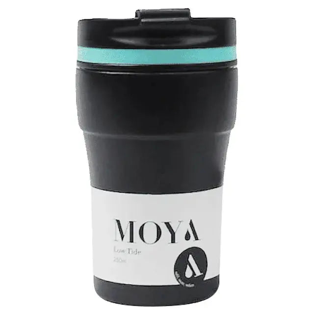 Moya "Low Tide" 250ml Travel Coffee Mug Blue/Black Cubanar