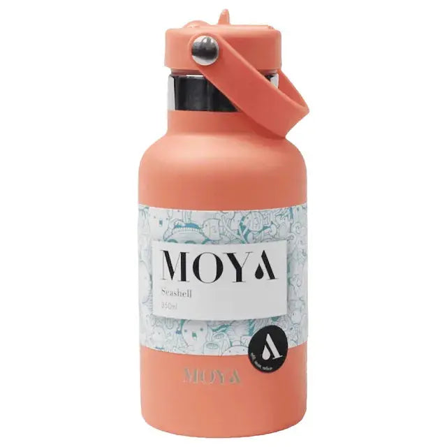 Moya "Seashell" 350ml Insulated Sustainable Water Bottle Coral - Cubanar