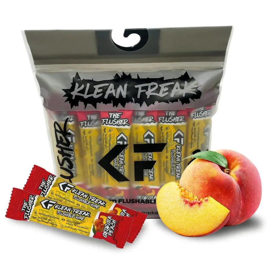 Klean Freak - The Flusher wipes -  20 Pack -Georgia Peach Elite Horizon