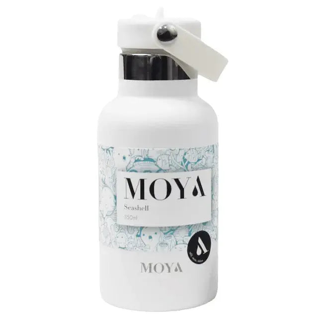 Moya"Seashell" 350ml Insulated Sustainable Water Bottle White Cubanar