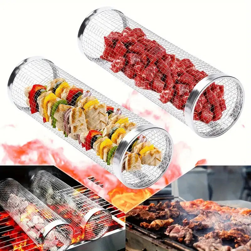 Stainless Steel Premium Round Barbecue Grill Cage Temu