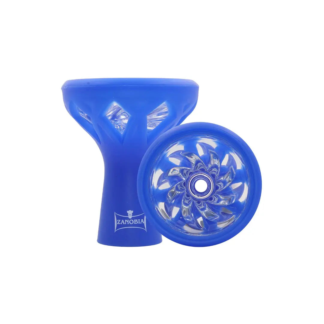 Zanobia Silicon Glass Head - Blue Cubanar