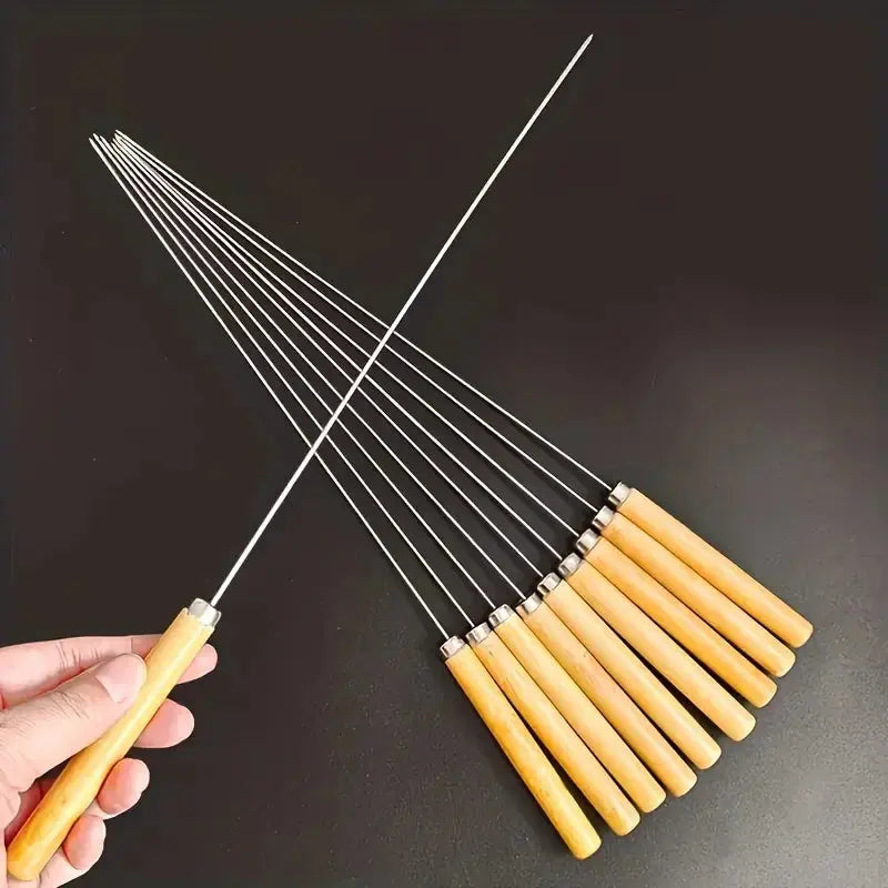 Stainless Steel Barbecue Skewers Set Temu