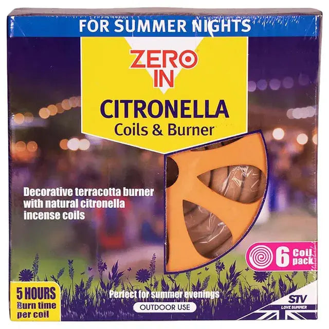 STV Citronella Burner and 6 Pack Coils Elite Horizon