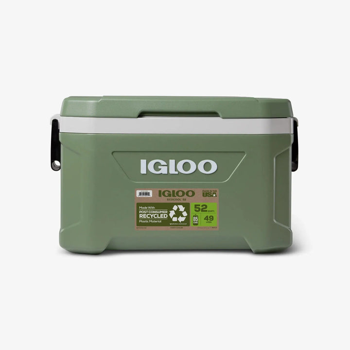 Igloo-Ecocool Latitude 52 Qt Cooler Box - Vintage Green Elite Horizon