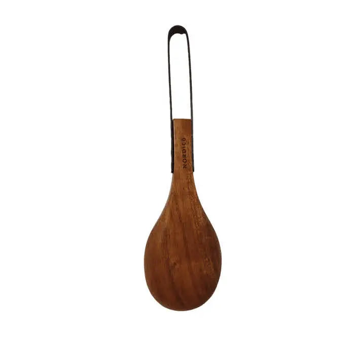 Nordico Spoon Kitchen Utensils made from premium acacia wood with a smooth, natural finish and a sturdy stainless steel handle, perfect for cooking and serving.