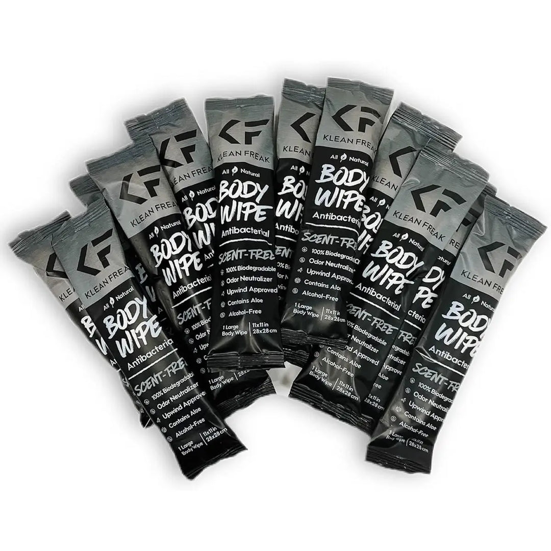 Klean Freak - Body Wipes - Dozen Pack - Scent Free Elite Horizon