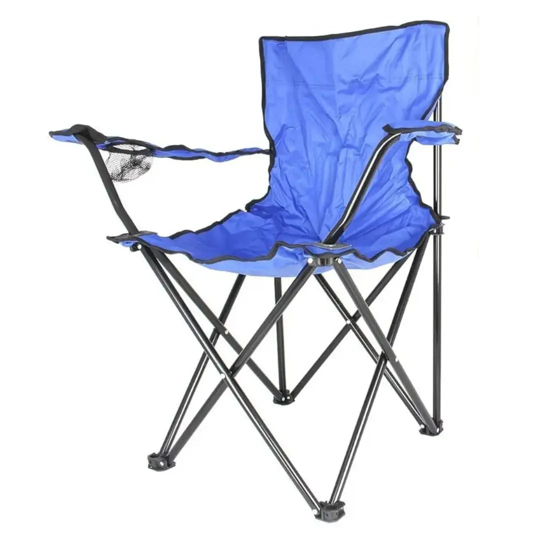 Ultralight Folding Chair in Blue - Compact & Heavy Duty for Camping, BBQ, Beach, and Outdoor Use