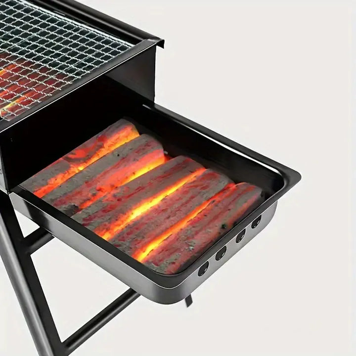 Gorworks Polished Iron Square Charcoal Grill Temu