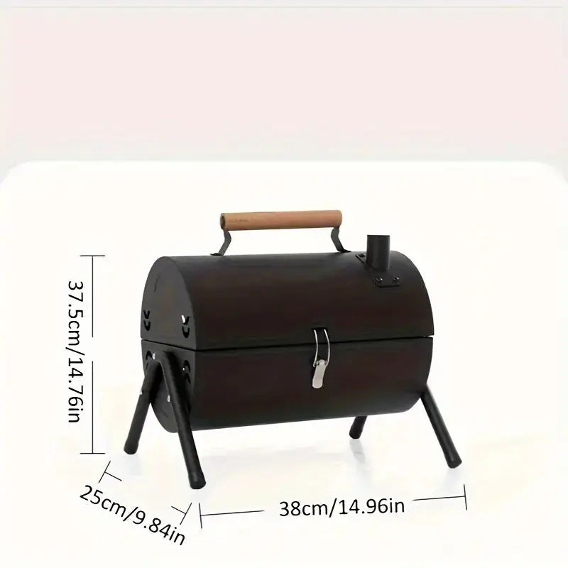 Double-Sided Portable BBQ Grilling Rack - Durable Metal Black Temu